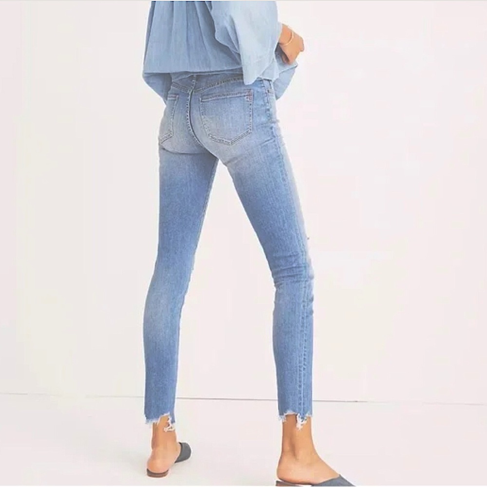 Madewell Raw Hem 9” High Rise Skinny Jeans
